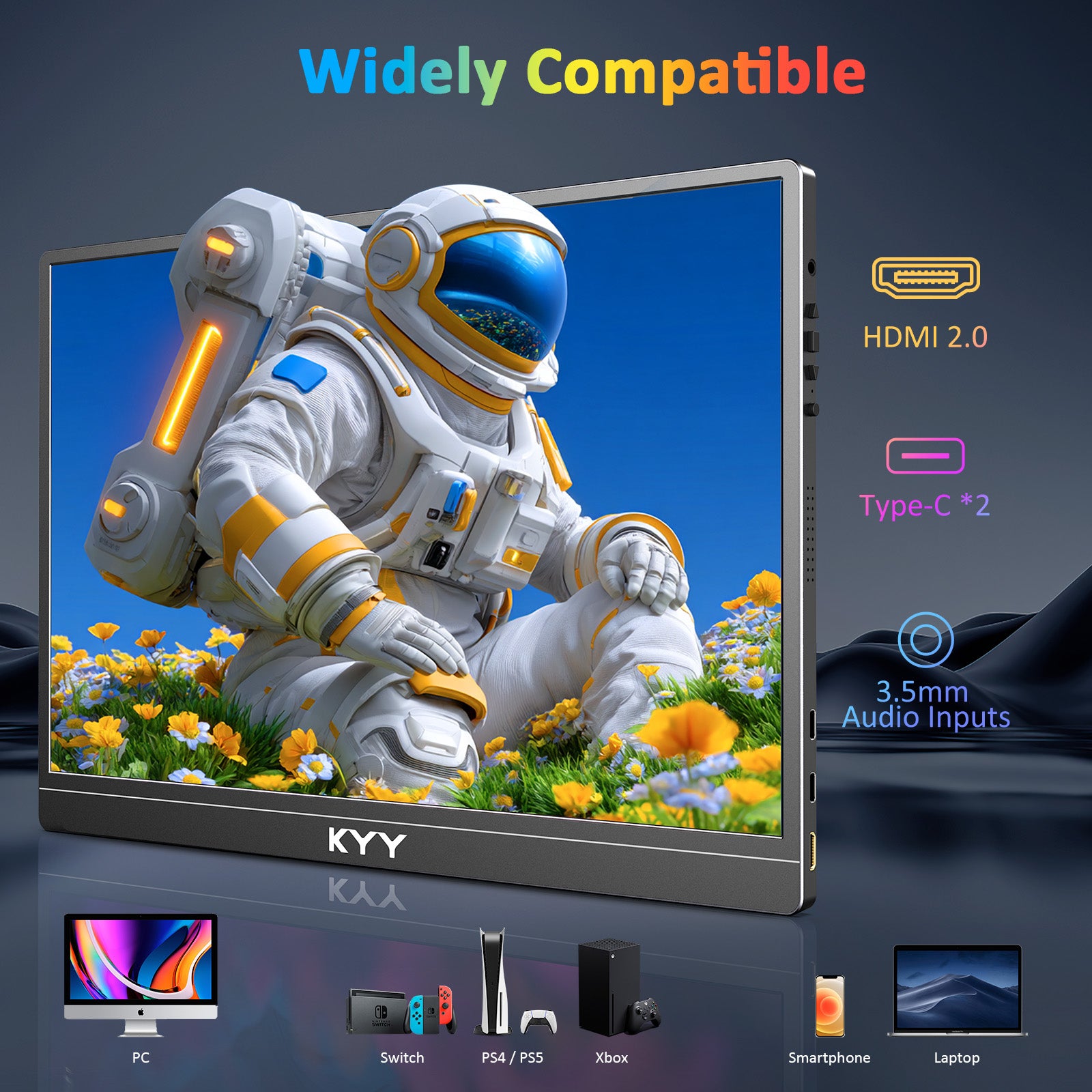 KYY 4K Portable Monitor K5