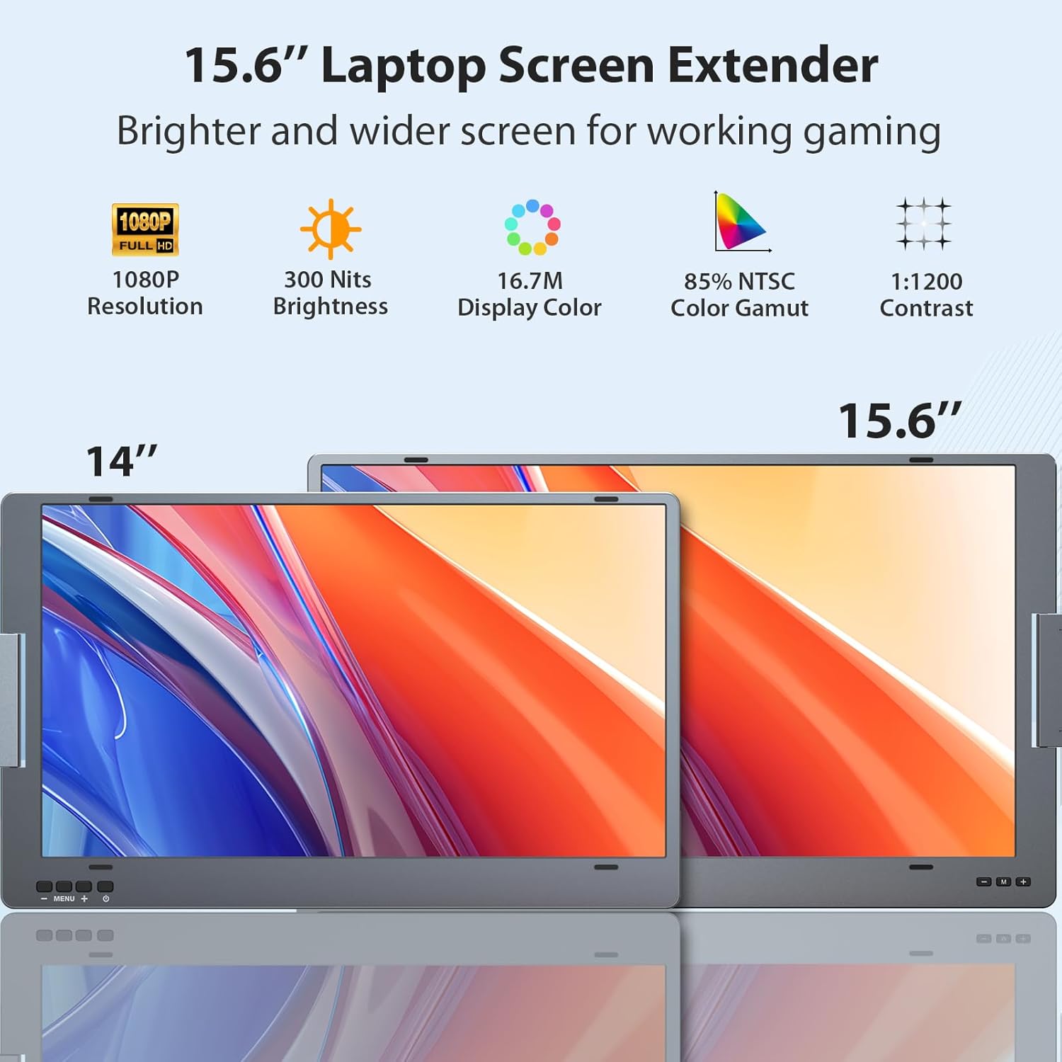 KYY 15.6" Triple Portable Monitor X90E