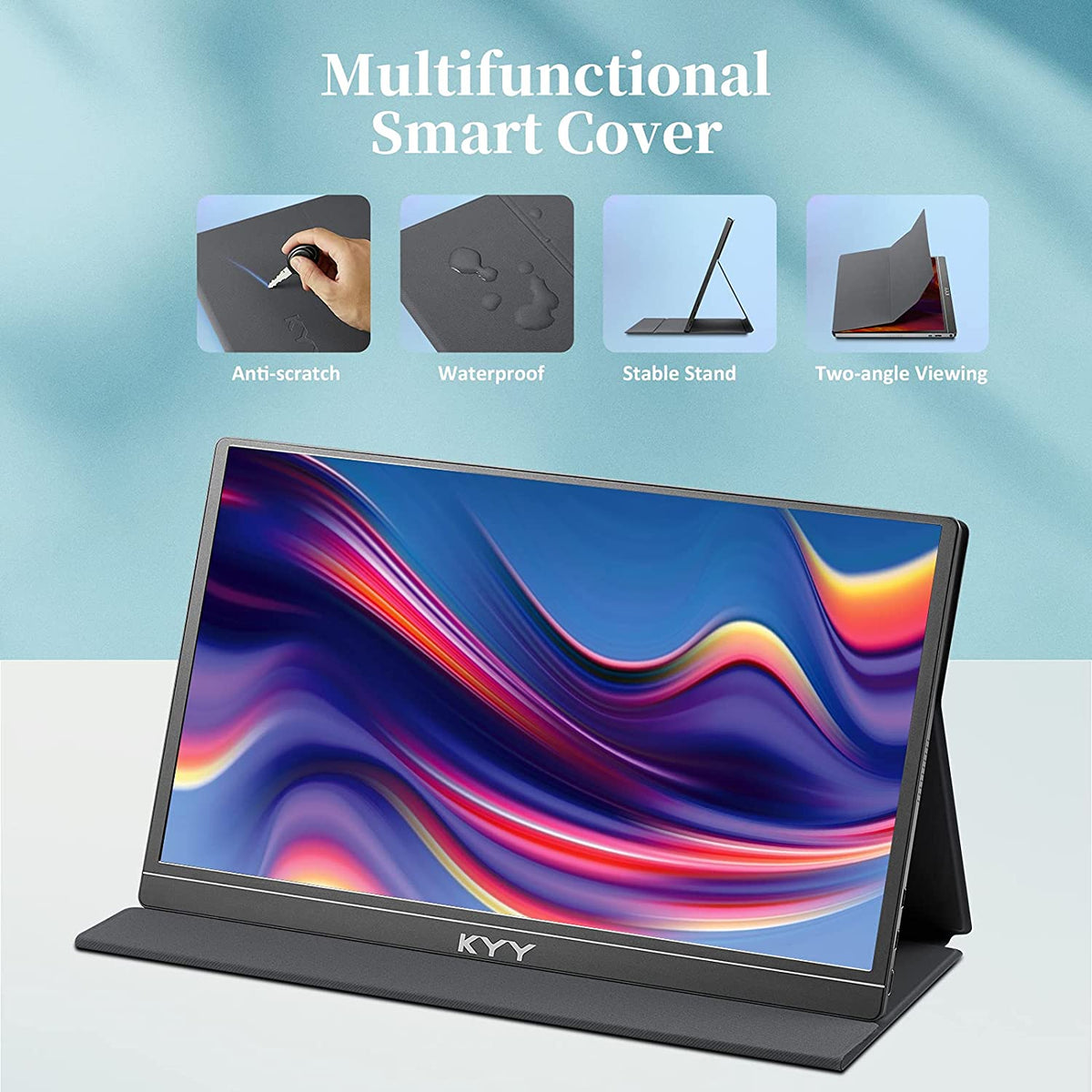 K3 Monitor KYY 15.6” FHD Portable Monitor K3-1 | USB-C IPS Travel Display