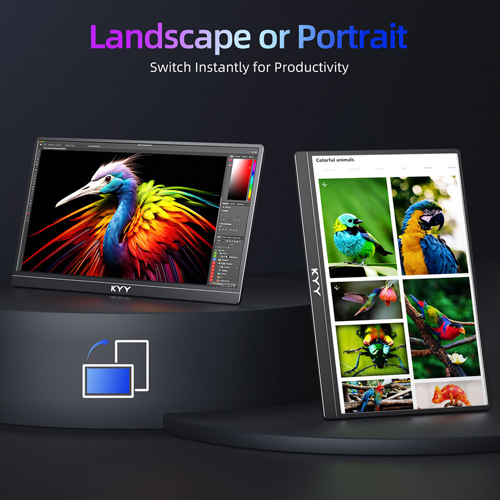 KYY 15.6" Portable Monitor with Stand K1302R