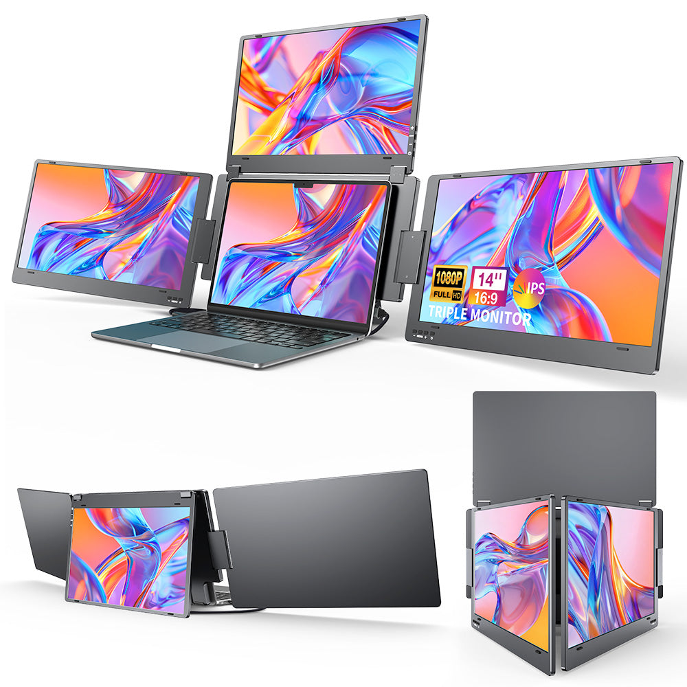 KYY 14" Portable Quad Monitor Extender