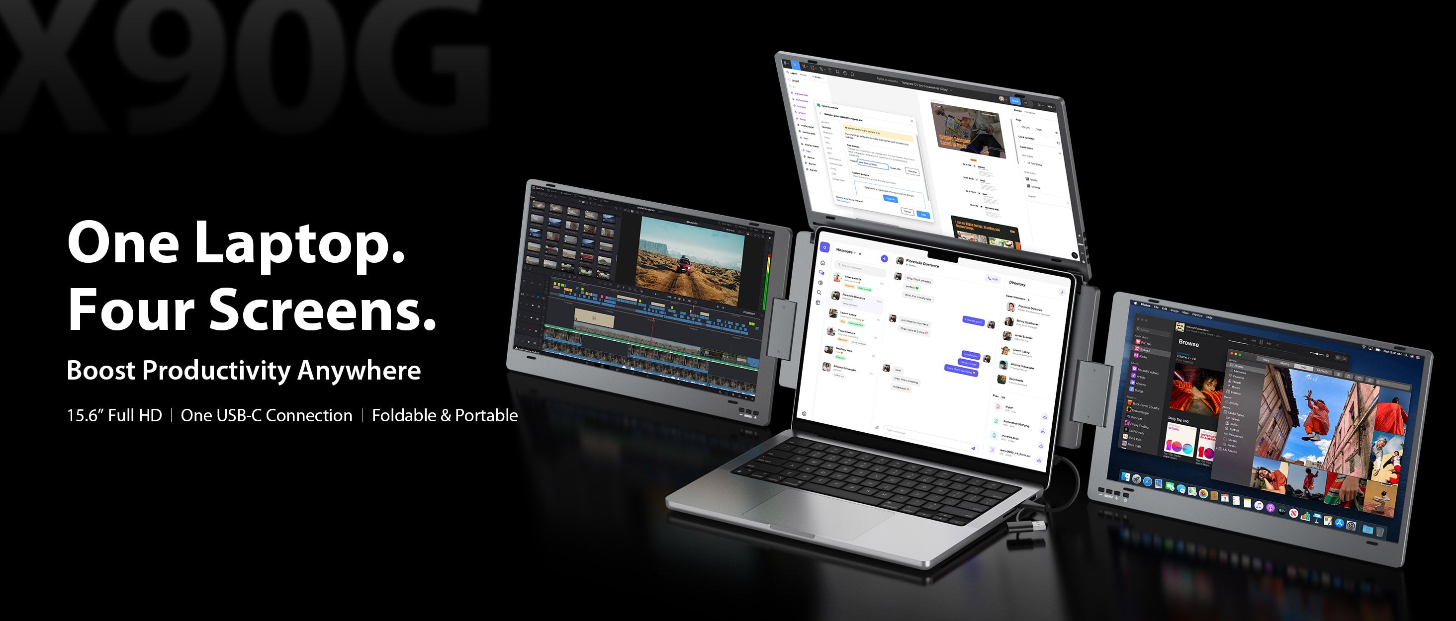 KYY | Portable Monitors for Laptop, 4K & Triple Monitor
